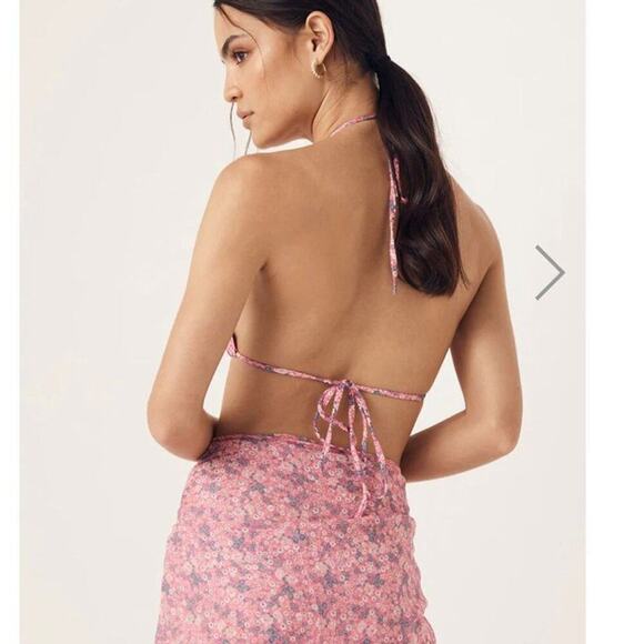 Spell & the Gypsy sz XS pink bikini top NWT - Picture 4 of 7